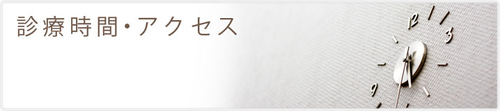 診療時間・アクセス